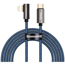 Кабель Baseus Cable USB-C to Lightning Legend Elbow 20W 2m Blue (CACS000303): Тип USB-C - Lightning