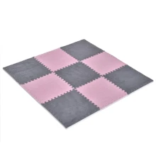 Килимок-пазл із плюшевим покриттям El Camino 9 шт (ME 1165 Gray Pink): Виробник El Camino
