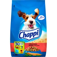 Сухой корм Chappi для взрослых собак С говядиной, птицей и овощами 500г (5998749101360): Тип Сухой корм