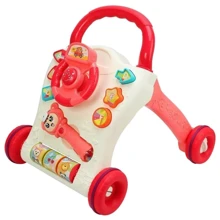 Детские ходунки-каталка Limo Toy 698-62-63 с музыкой и светом (Розовый): Цвет розовый