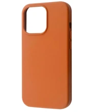 Чехол для iPhone WAVE Premium Leather Edition Case with MagSafe Orange for iPhone 13 Pro: Цвет оранжевый