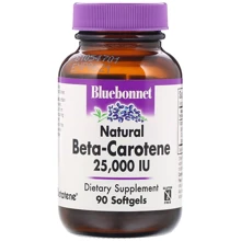 Bluebonnet Nutrition Beta Carotene 25.000 UI, 90 Softgels (BLB0316): Тип Бета-каротин