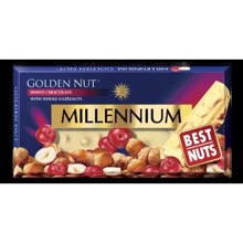 Шоколад Millennium Golden Nut білий з лісовими горіхами та журавлиною 100 г (4820005193097): Вага, г 100