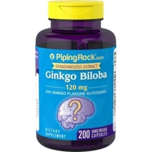 Piping Rock Ginkgo Biloba Extract 120 mg Full Spectrum Nutrition 200 Caps Экстракт Гинкго билоба: Форма выпуска Капсулы