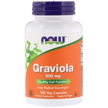 NOW Foods Graviola 500 mg 100 caps (Гуанабана, Гравиола): Форма выпуска Капсулы