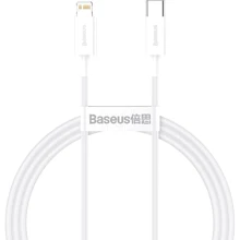 Кабель Baseus Cable USB-C to Lightning Superior Series PD 20W 2m White (CATLYS-C02): Тип USB-C - Lightning