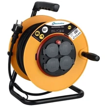 Удлинитель на катушке Electraline 50 м. 3х 2.5 49039: Число розеток 4