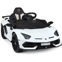 Детский электромобиль Bambi Racer Lamborghini белый (M 4787EBLR-1): Вид автомобиль