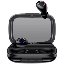 Навушники Usams YJ001 AirBuds with PowerBank 2000 mAh Black: Тип конструкції вакуумні