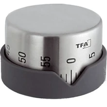 Таймер TFA "Dot", метал, антрацит, d = 70мм, 43мм (38102710): Тип Кухонный таймер