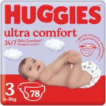 Подгузники Huggies Ultra Comfort 3 (4-9 кг) Mega 78 шт (5029053548760): Тип Подгузники