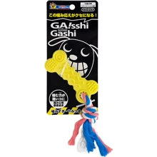 Игрушка DoggyMan Chew Toy Bone with Rope жевательная для собак с веревкой Кость желтая (58470): Производитель DoggyMan