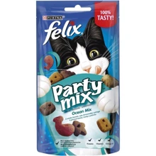 Лакомство для котов Felix Party Mix Ocean со вкусом лосося, форели и минтая 60 г (7613034119841): Вид Снеки