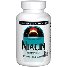 Source Naturals Niacin Vitamin B-3 100mg Supplement - 250 Tab: Тип Витамин B