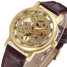 Наручний годинник Winner Gold Brown 1113: Стиль Классический