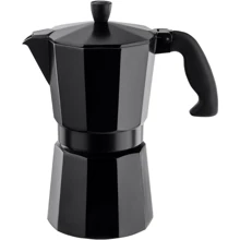 Кофеварка гейзерная Vinzer Moka Nero на 6 чашек 50395: Цвет черный