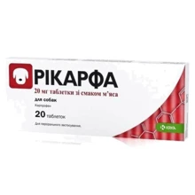 Таблетки Рикарфа КРКА противовоспалительные для собак 20 мг 20 таб. (3838989603465): undefined undefined