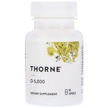 Thorne Research D-5,000 60 Caps Витамин D-5000: Тип Витамин D