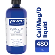 Pure Encapsulations Cal/Mag/D liquid 480 ml Кальций/Магний/Витамин D3 в форме жидкости (PE-01442): Тип Мультиминералы