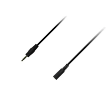 Кабель Piko Mini-jack 3.5mm M - Mini-jack 3.5mm F 1.5m Black: Тип Mini-jack 3.5mm M - Mini-jack 3.5mm F