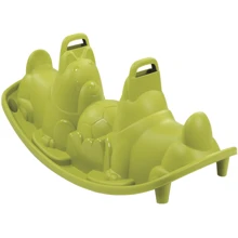 Гойдалка подвійна Smoby Toys Собачки Зелені 115 x 49,5 x 50,7 см, 18 міс. (830201): Тип качалка