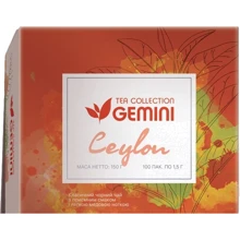Чай Gemini черный Tea Collection Ceylon 100х1.5 г (4820156430355): undefined undefined