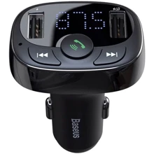 FM-трансмітер Baseus T typed Bluetooth MP3 charger with car holder Standard edition Black CCTM-01: Виробник Baseus
