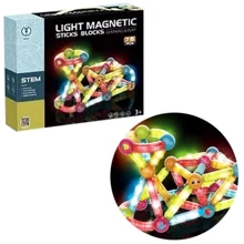 Конструктор Light Magnetic Sticks blocks 76 деталей (8907): Количество деталей, шт. 76
