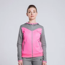 Спортивна толстовка Peak FW67686-PIN 40 рожева з капюшоном на блискавці: Сезон Демисезон
