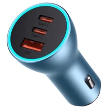 Зарядний пристрій Baseus Car Charger USB 2хUSB-C Golden Contactor Pro 65W Blue (CGJP010003): Особливості USB-C, Power Delivery (PD), Быстрая зарядка