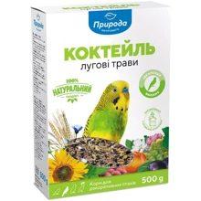 Корм Природа Коктейль Луговые травы для волнистых попугаев 500 г (4823082413416): Вид корма Обычный