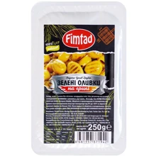 Оливки FIMTAD зелені гриль Grill Yeşil Zeytin 250 г (8681957371942): Вага нетто 250 г