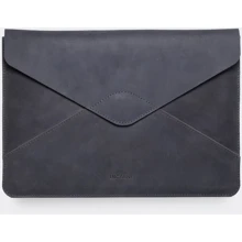 INCARNE Handmade Leather Cover Magnetic Message Grey for MacBook Air 15" M3 | M2 (2024 | 2023): Цвет серый
