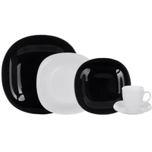 Столовий сервіз Сервіз Luminarc Carine White & Black / 30 пр. (N1500): Кількість персон 6