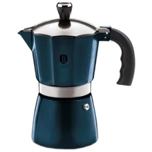 Гейзерная кофеварка Berlinger Haus Metallic Line Aqumarine Edition 300мл (BH 6384): Цвет синий