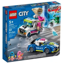 Конструктор LEGO City Полицейское преследование фургона с мороженым (60314): Серия City