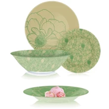 Столовий сервіз Luminarc Big Flower Green 19 предметів (Q4859): Кількість персон 6