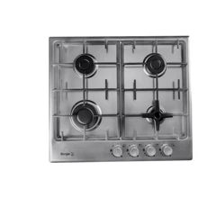 Варильна поверхня газова Borgio 6721-17 (Linen Inox): Розташування панелі фронтальне