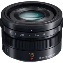Объектив для фотоаппарата Panasonic Micro 4/3 Lens 15mm f/1.7 ASPH Black UA: Тип объектива Широкоугольный