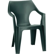 Стул пластиковый Allibert Dante low back, темно - зеленый: Вид Стул