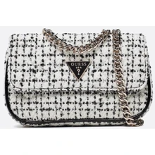 Жіноча сумка крос боді GUESS SPARK MICRO MINI чорно-біла (HWTZ8700780-BKW): Стать Женский