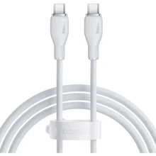 Кабель Baseus Cable USB-C to USB-C Pudding Series Fast Charging 100W 1.2m White (P10355702221-00): Тип USB-C - USB-C