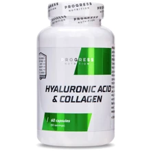 Progress Nutrition Hyaluronic Acid And Collagen Гіалуронова Кислота І Колаген 60 капсул: Форма випуску Капсулы