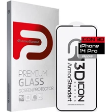 Защитное стекло для iPhone ArmorStandart Tempered Glass 3D Icon 3D Black (ARM61972) for iPhone 14 Pro: Тип защиты экрана на экран