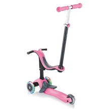 Самокат GLOBBER серии GO UP SPORTY PLUS LIGHTS 5в1 розовый, колеса с подсветкой, 20/50кг (642-110): Количество колес 3