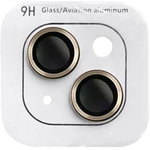 Защитное стекло для iPhone Epik Metal Classic Gold for Camera iPhone 15 / 15 Plus: Тип защиты экрана на камеру