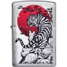 Запальничка Zippo 200 Asian Tiger Design Срібляста (Zippo 29889): Виробник Zippo