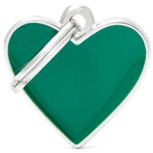 Серце маленьке MyFamily BASIC HANDMADE емаль зелене (8055960257935): Виробник MyFamily