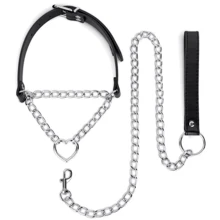 Ошейник с поводком Bedroom Fantasies: Collar with Chain Silver: Производитель Bedroom Fantasies