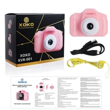 КОМПЛЕКТ! Цифровой детский фотоаппарат XoKo KVR-001 розовый+карта памяти 32GB: Тип цифровая фотокамера
